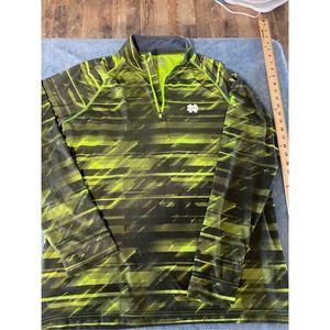 Under Armour Men’s Neon Yellow & Black Quarter-Zip Performance Pullover